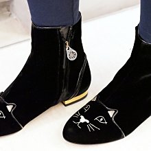 Charlotte Olympia Kitty Studs boot 貓咪短靴 黑 現貨