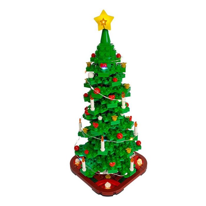 現貨【BRICK SHINE】【燈組】無主體 適用 樂高 LEGO 40573 聖誕樹 遙控版 BS燈組