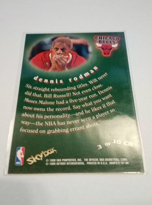 97-98 Hoops - Chairman of the Boards  #3CB - Dennis Rodman