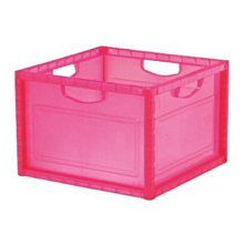 [家事達] 樹德 KD-2638 巧拼收納箱-桃紅色 資料筒 / 收納箱  出清價