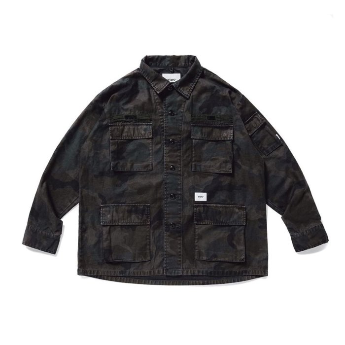 【W_plus】WTAPS 20ss - JUNGLE LS 02 / SHIRT. COTTON.SATIN