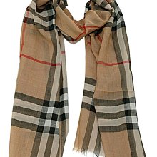 Burberry 3743232 Giant Check Scarf Camel 格紋披肩 駝