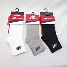 New Balance 短襪 運動襪 712040048- 白 / 灰 / 黑【iSport愛運動】