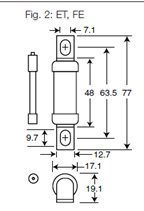 Bussmann 40FE / 63FE / 80FE 盒裝 快速保險絲 高速融斷型保險絲~690VAC/~500VDC