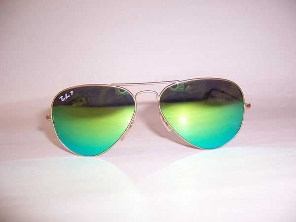 光寶眼鏡城(台南)Ray-Ban太陽眼鏡*RB3025/112/P9, 超酷消光金框,黃金綠水銀鏡面,偏光 *旭日公司貨