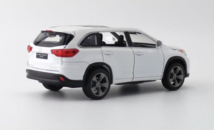 「車苑模型」JKM 汽車模型1:32 Toyota Highlander RAV4 聲光SUＶ迴力開門