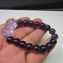 【競標網】天然漂亮火山紫琉璃貔貅手珠10mm(天天超低價起標、價高得標、限量一件、標到賺到)