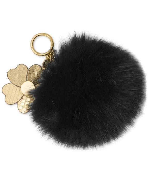 美國名牌 Michael Kors Key Chain 專櫃款MK狐狸毛球鑰匙圈/吊飾現貨在美特價$1580含郵