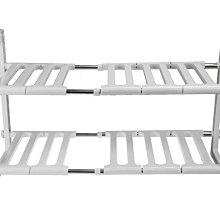 廚房水槽不鏽鋼伸縮架.居家可調整組裝簡易雙層瀝水鍋碗儲置物伸縮收納架下水槽架子