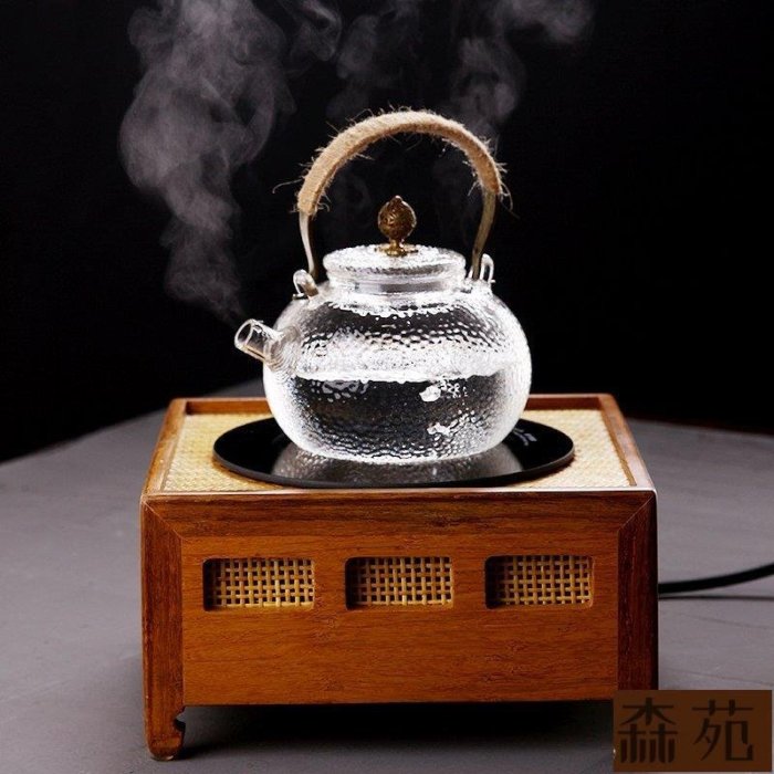 熱銷  電陶爐茶爐家用電熱茶爐小型煮茶器迷你玻璃壺泡茶爐銀壺