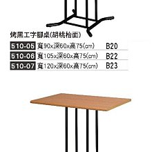 你要開餐廳？開PUB？開紅茶店？120*60烤黑工字腳桌（10）免運費 屏東市 廣新家具行