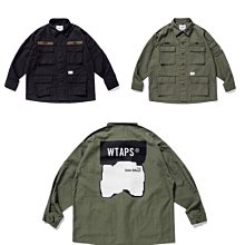 19AW WTAPS JUNGLE LS / SHIRT. COTTON. CANVAS 全新公司貨 黑 軍綠