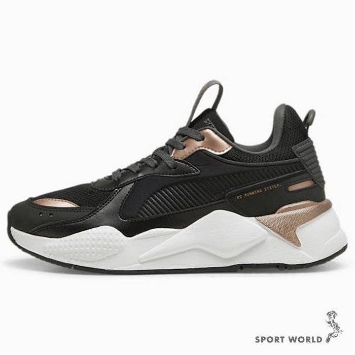 Puma 休閒鞋 女鞋 增高 拼接 RS-X Glam 黑【運動世界】39639302