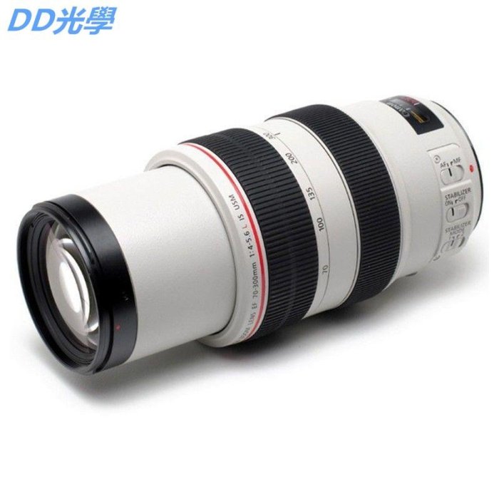 佳能70-300mm f4-5.6L IS USM紅圈鏡頭 ef70300胖白防抖長焦自動