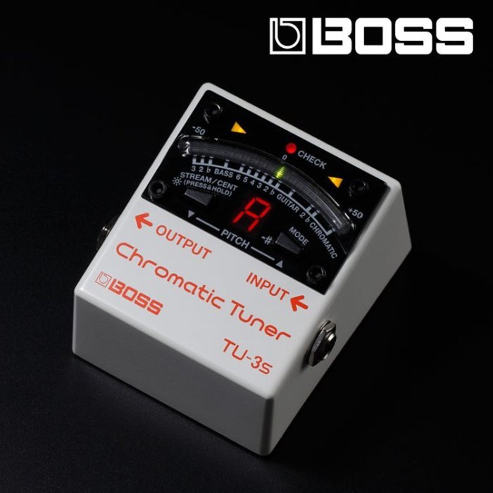 小叮噹的店- BOSS TU-3S Chromatic Tuner半音階調音器 支援七弦吉他/六弦貝斯(TU-3S)