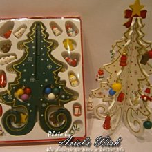 Ariel's Wish-DIY聖誕節耶誕PARTY桌上擺放型蝴蝶結雪人鈴鐺薑餅人交換禮物情人節聖誕樹-綠&白各最後一個