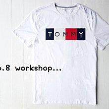 ☆【TH男生館】☆【TOMMY HILFIGER BOX LOGO印圖短袖T恤】☆【TOM001W8】(M)