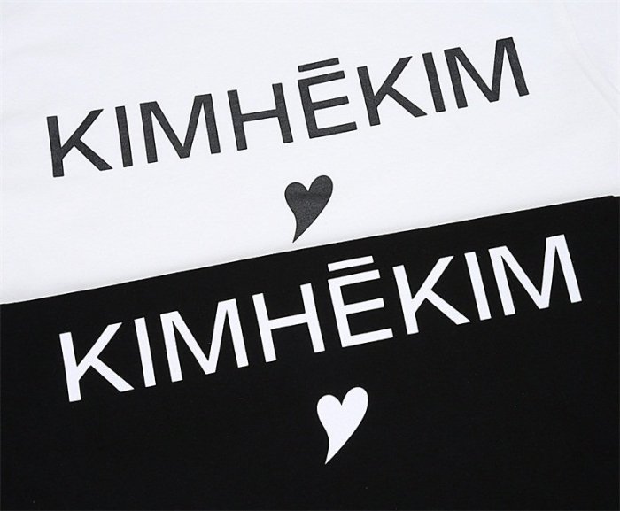 潮牌kin-21SS KIMHEKIM HEART T-SHIRT 愛心LOGO TEE 短T 男女-正貨