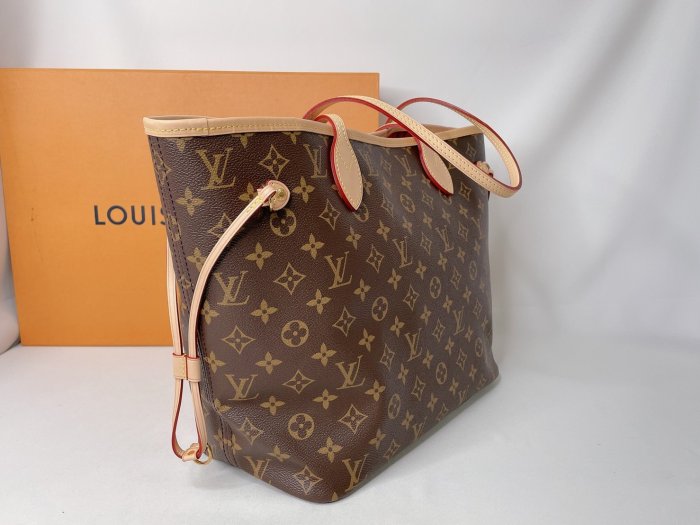 LV 全新NEVERFULL MM老花托特包