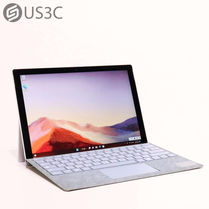 【US3C-青海店】微軟 Microsoft Surface Pro 7 12.3吋 觸控螢幕 i5-1035G4 8G 128G SSD 二手筆電 附原廠鍵盤