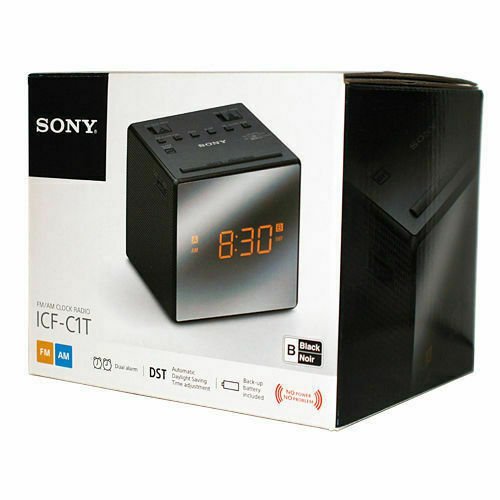 【JP.com】SONY ICF-C1T FM/AM alarm CLOCK RADIO 電子鬧鐘 收音機 黑色