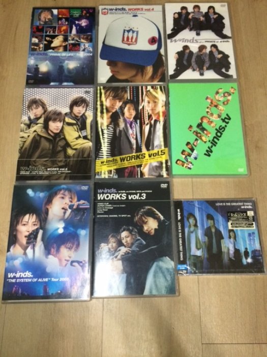 w-inds.日版DVD 9 片合售