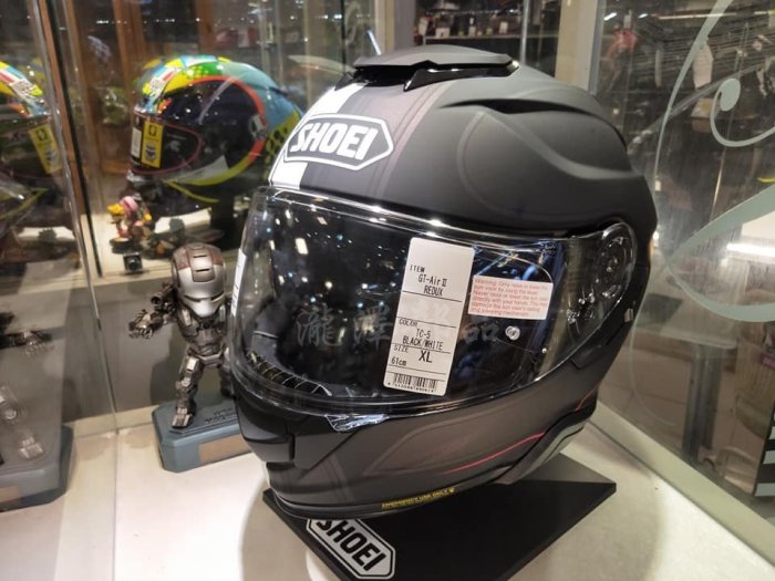 瀧澤部品 日本 SHOEI GT-AIR II 2 全罩安全帽 TC-5 REDUX 黑白 彩繪 加長內墨片 通風透氣