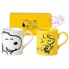 ♥小花花日本精品♥Snoopy 史努比 & 伍德斯托克 陶瓷馬克對杯~3