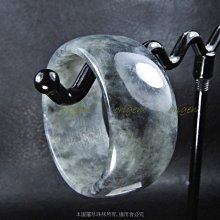 珍珠林~限量特製作品~A貨天然緬甸墨翠圈戒玉戒.可當玉墬配戴.內徑:19.5MM#611