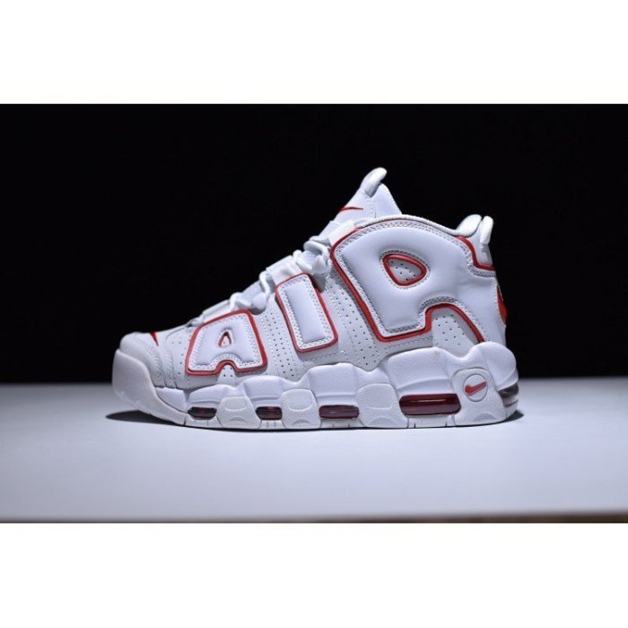 NIKE AIR MORE UPTEMPO PIPPEN 白紅 大AIR OG 氣墊   好搭 休閒籃球鞋 男女鞋