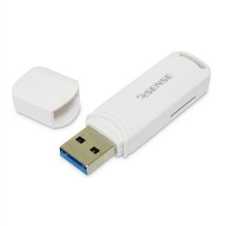 【米路3C】Esense C2X USB 3.0 SD/Micro SD T-FLASH 讀卡機 支援SDHC 64GB , SDXC 2TB 黑.白二色