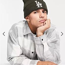 (嫻嫻屋) 英國ASOS-New Era LA Dodgers 毛線帽 現貨