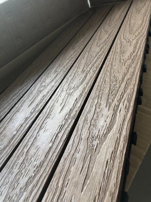 美新塑木DIY地板(單片)90*30柚木色