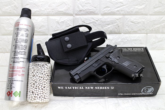 台南 武星級 WE P229 手槍 瓦斯槍 優惠組D ( BB槍BB彈玩具槍模型槍軍用警用射擊P226 P228