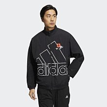 限時特價 南🔥2024 3月 ADIDAS 連帽外套 立領 拉鍊口袋 大LOGO 尼龍 小布標 男款 黑 HP1433