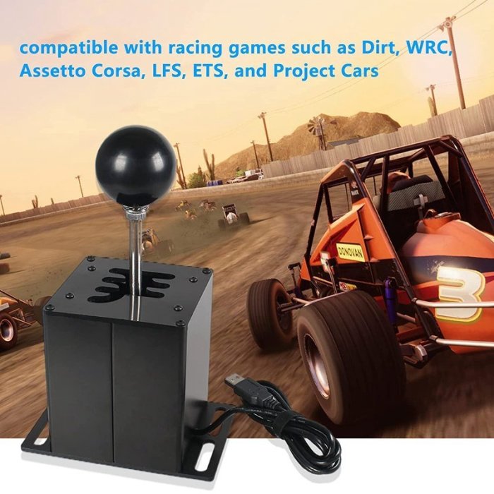 賽車遊戲 PC USB H 變速桿, 用於 Logitech, 用於 Thrustmaster T300RS / GT-飛馬汽車