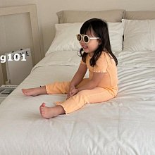 S~XL ♥套裝(ORANGE) LOG101-2 24夏季 LOG240429-002『韓爸有衣正韓國童裝』~預購