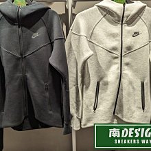 南🔥2023 11月 NIKE Tech Fleece 運動外套 連帽 拉鍊口袋 女 黑FB8339-010 淺灰013