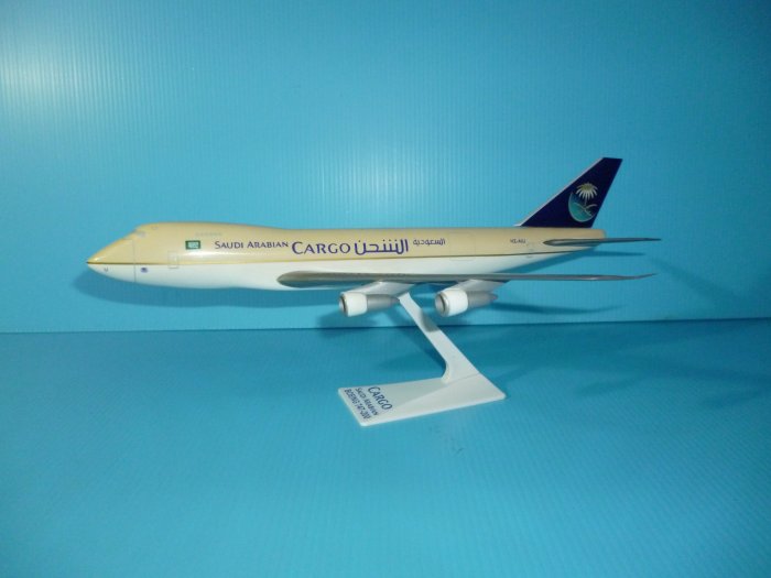 珍上飛模型飛機B747-200F (1:250) 沙烏地(編號:B747224)