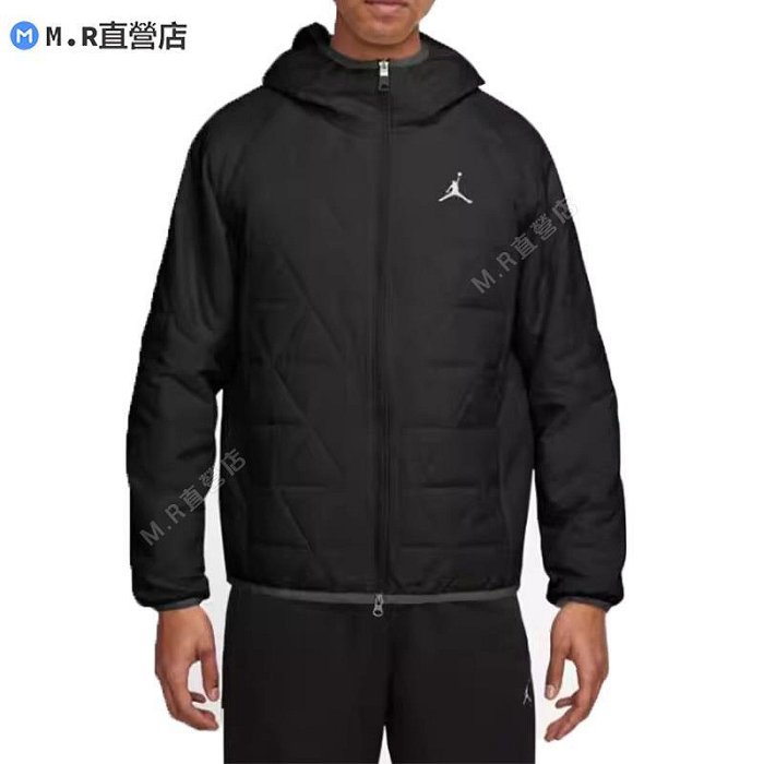 Nike 耐吉 棉服男2023秋冬季運動訓練連帽防風外套FD2638-010