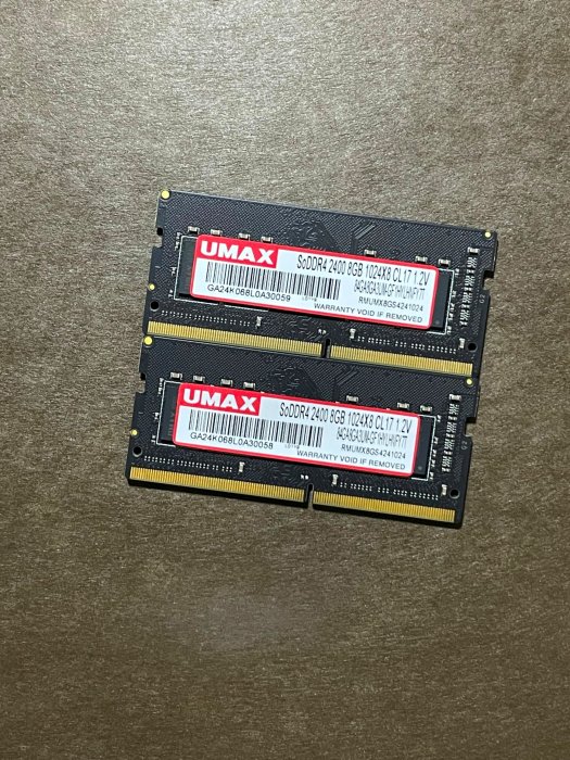 UMAX 力晶 DDR4 2400 8GB PC4 19200 So-Dimm 8G 筆記型 NB 筆電 RAM 記憶體