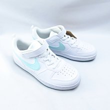 NIKE Court Borough LOW 中童休閒鞋 DV5457102 白x冰綠勾【iSport愛運動】