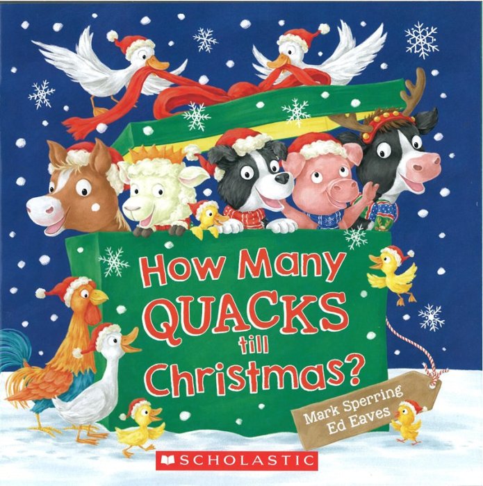 ＊小貝比的家＊HOW MANY QUACKS TILL CHRISTMAS/平裝/3~6歲/聖誕節