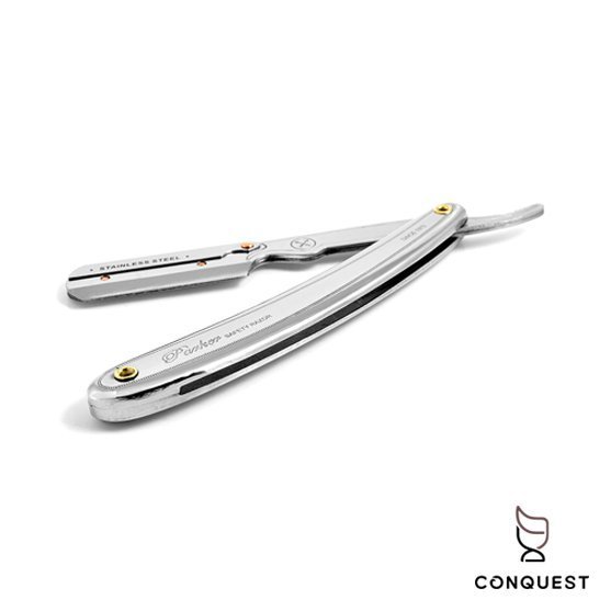 【 CONQUEST 】Parker SR1 Shaving Barber Razor 修容剃刀 直式剃刀 夾式可換刀片