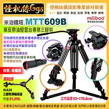 怪機絲【miliboo米泊鐵塔 MTT609B 碳纖維 三腳架】單反相機 專業攝像機攝影 公司貨 保固6年