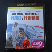 雙碟中文 [藍光先生UHD] 賽道狂人 UHD+BD 雙碟限定版 Ford v Ferrari