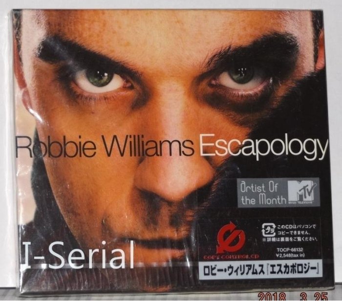 全新日版正版CD/ 羅比威廉斯 脫穎而出 / ROBBIE WILLIAMS ESCAPOLOGY