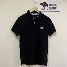 跩狗嚴選 極度乾燥 Superdry Polo 衫 經典款 黑色 短袖 有機棉 網眼 素T 刺繡 黑白