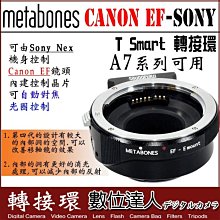 【數位達人】Metabones 公司貨 Sony E接環機身 轉 Canon EF鏡頭〔五代〕MB-EF-E-BT5