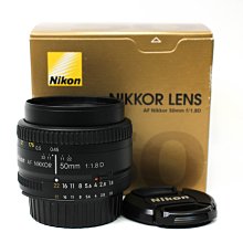 【台南橙市3C】Nikon AF 50mm f1.8 D 二手 大光圈 定焦鏡 公司貨 #82247